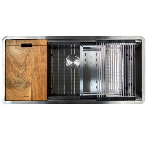 SR-PS-4220-16: Large 42-Inch Prep Station Sink | Nantucket Sinks USA