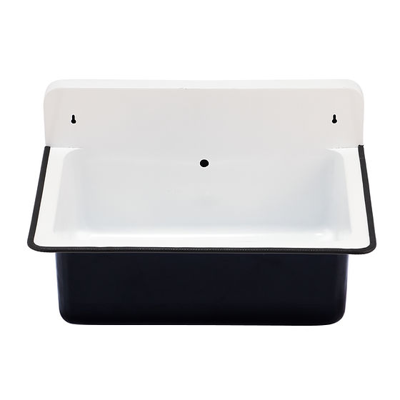 Nantucket Sinks USA NS-ACBS20OF-BLKW Iron Powder Coated Single