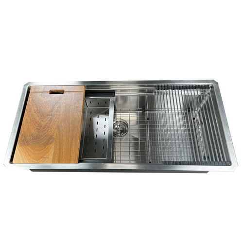 SR-PS-4220-16: Large 42-Inch Prep Station Sink | Nantucket Sinks USA