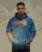 Premium quality comfortable hoodie with adjustable drawstring and front kangaroo pocket with a cat on a taco