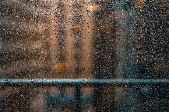 Rainy Glass Window