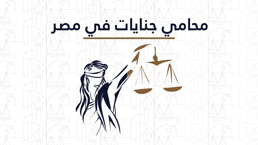 محامي جنايات في مصر
