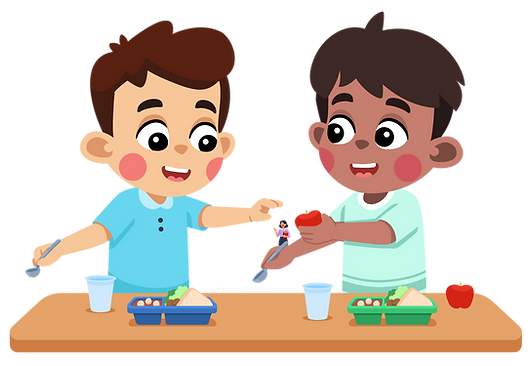 Boys Eating