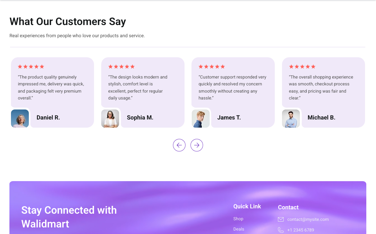 What Our Customers