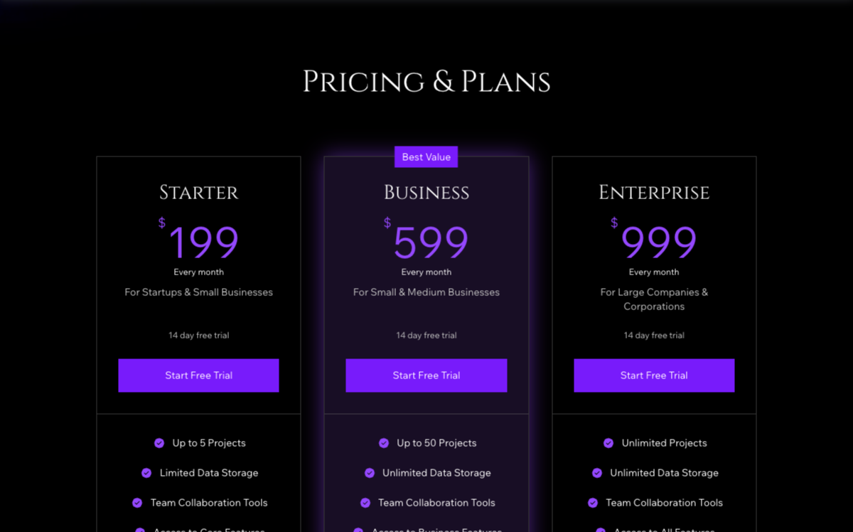 Pricing