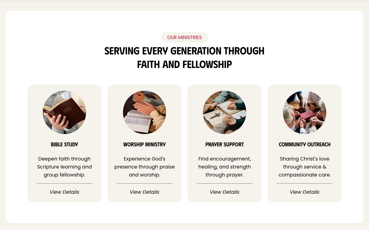 Our Ministries