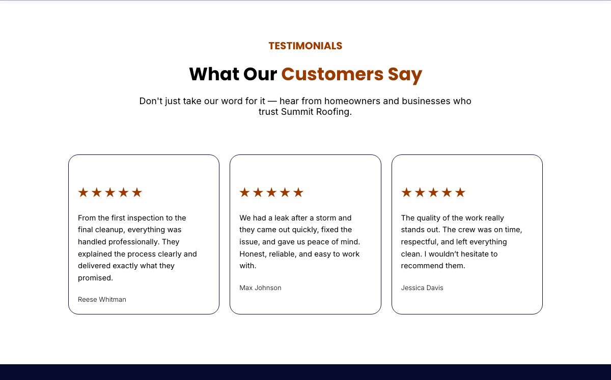 Testimonials