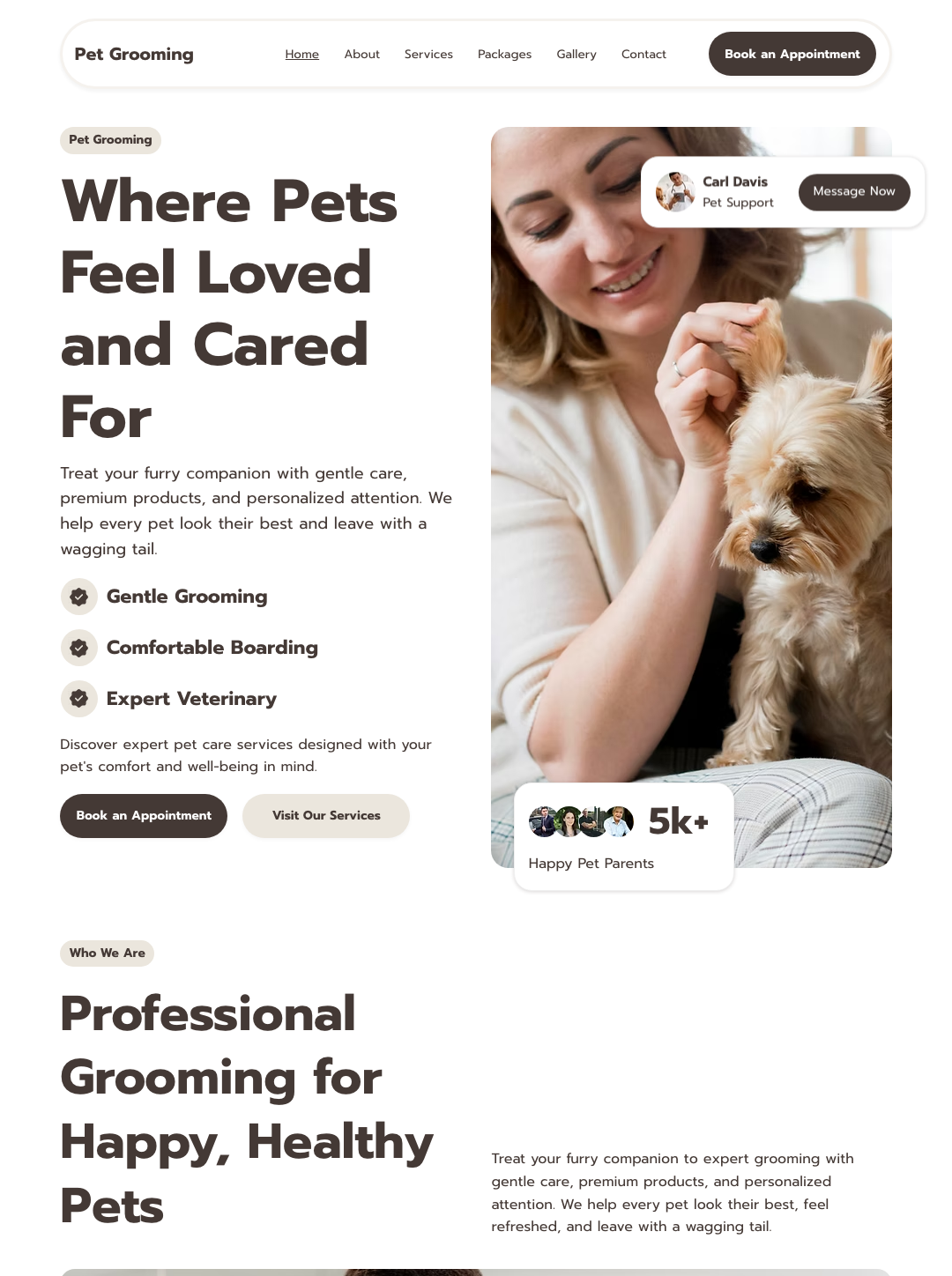 Pet Grooming & Care
