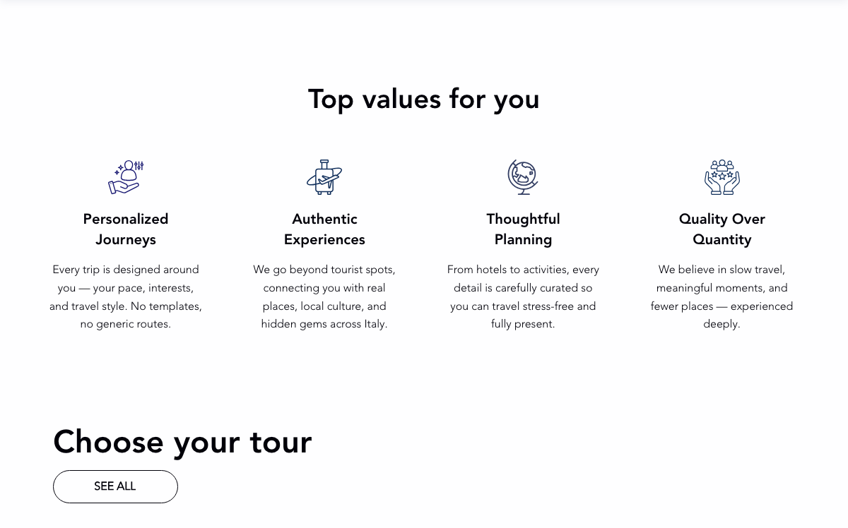 Top values for you