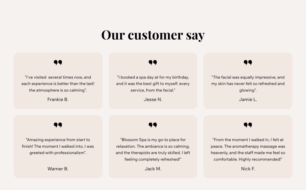 our customer