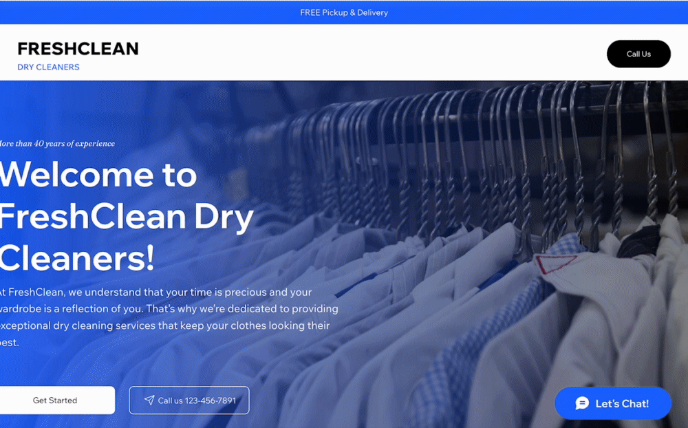 Clean Landing Page