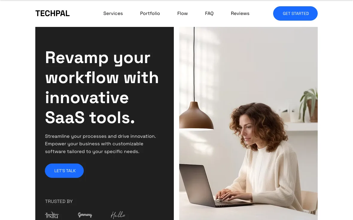 Saas Landing page