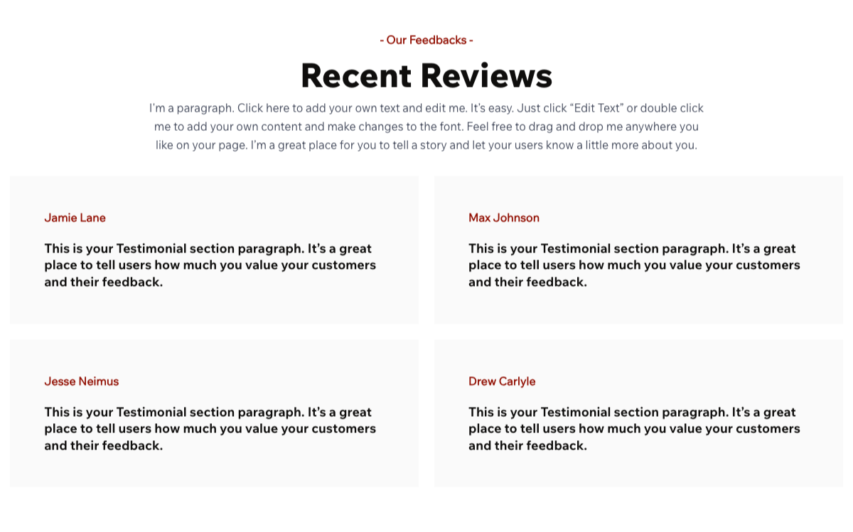Feedbacks