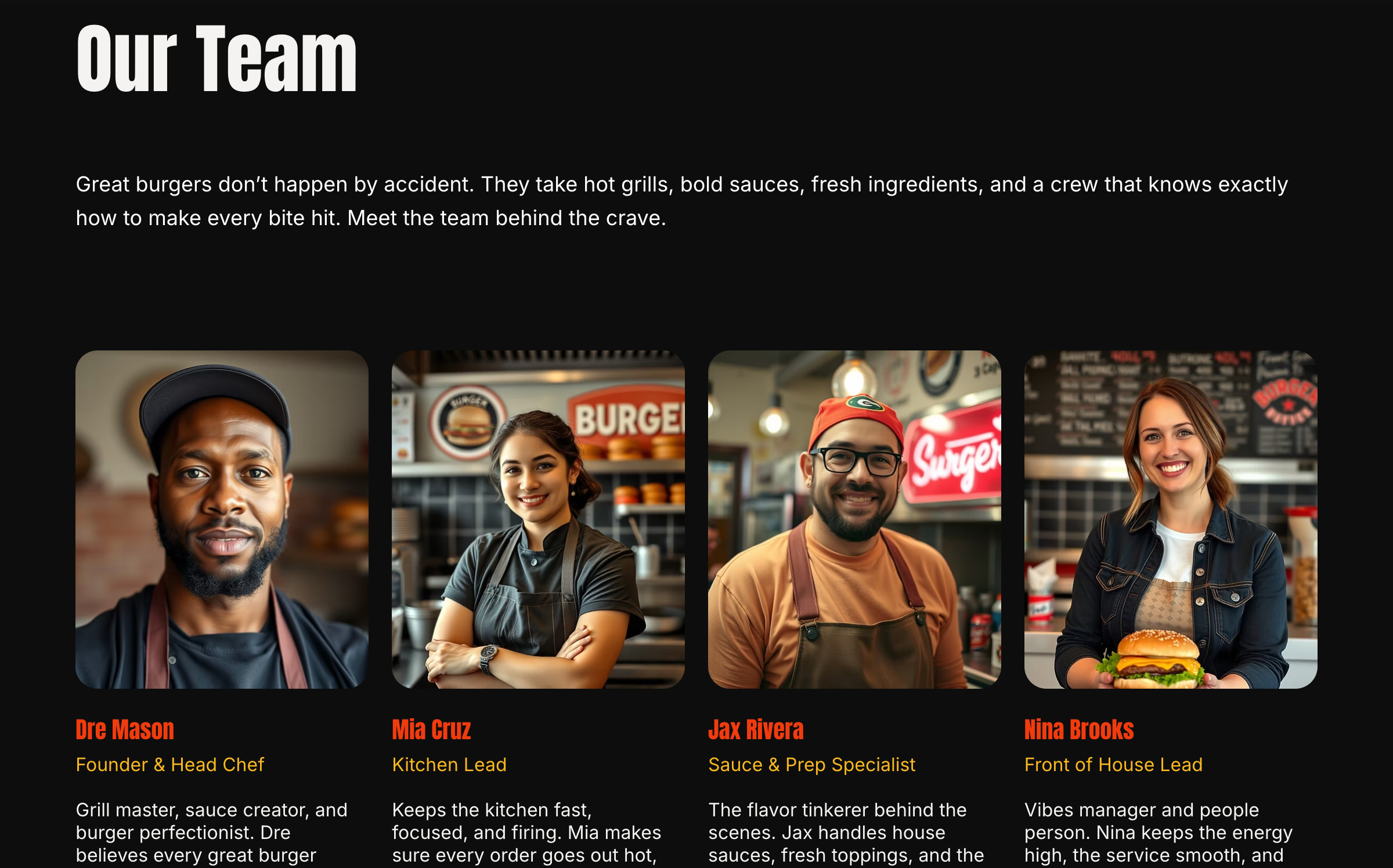 our team