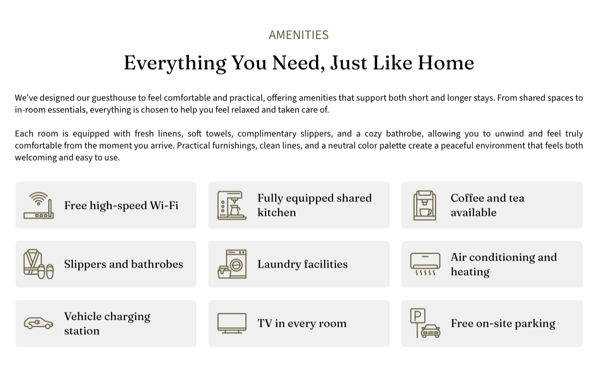 amenities