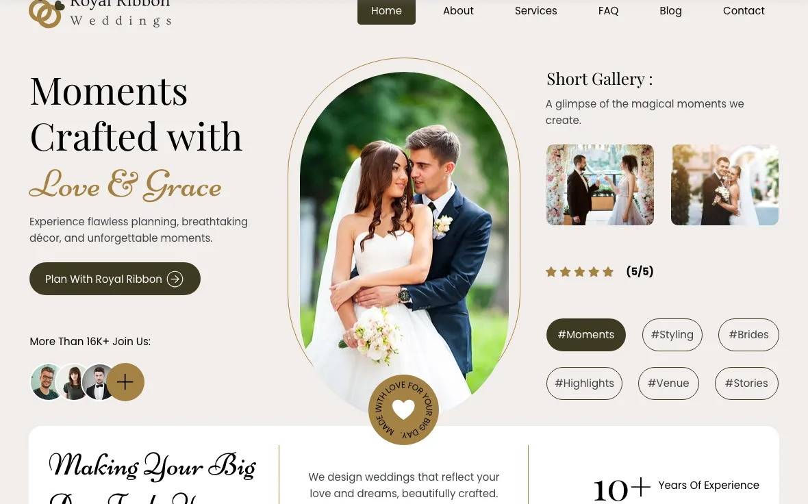 Royal Ribbon Wedding