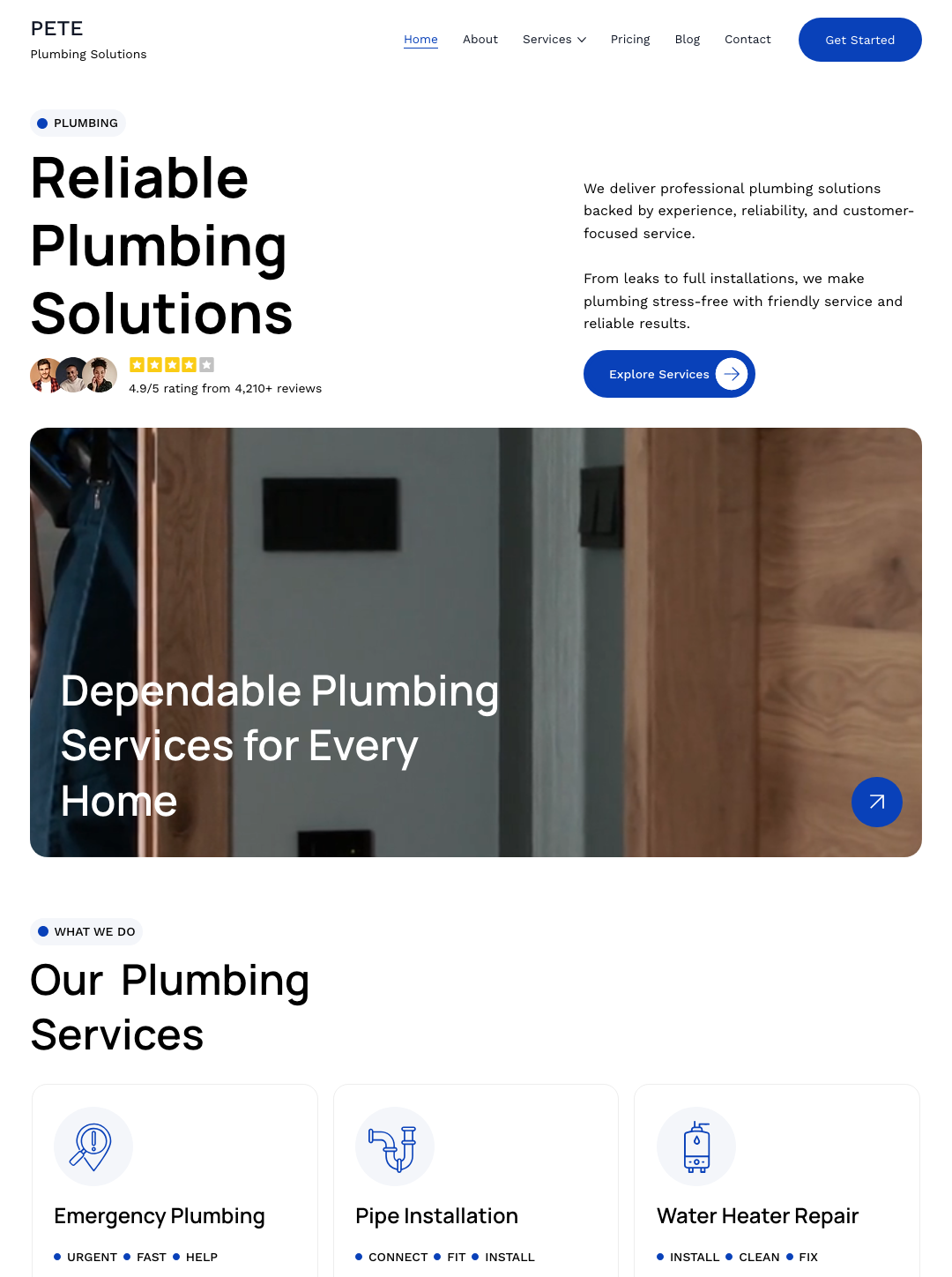 PETE Plumbing