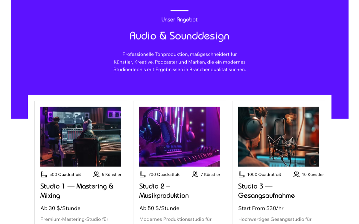 Audio & Sound Design