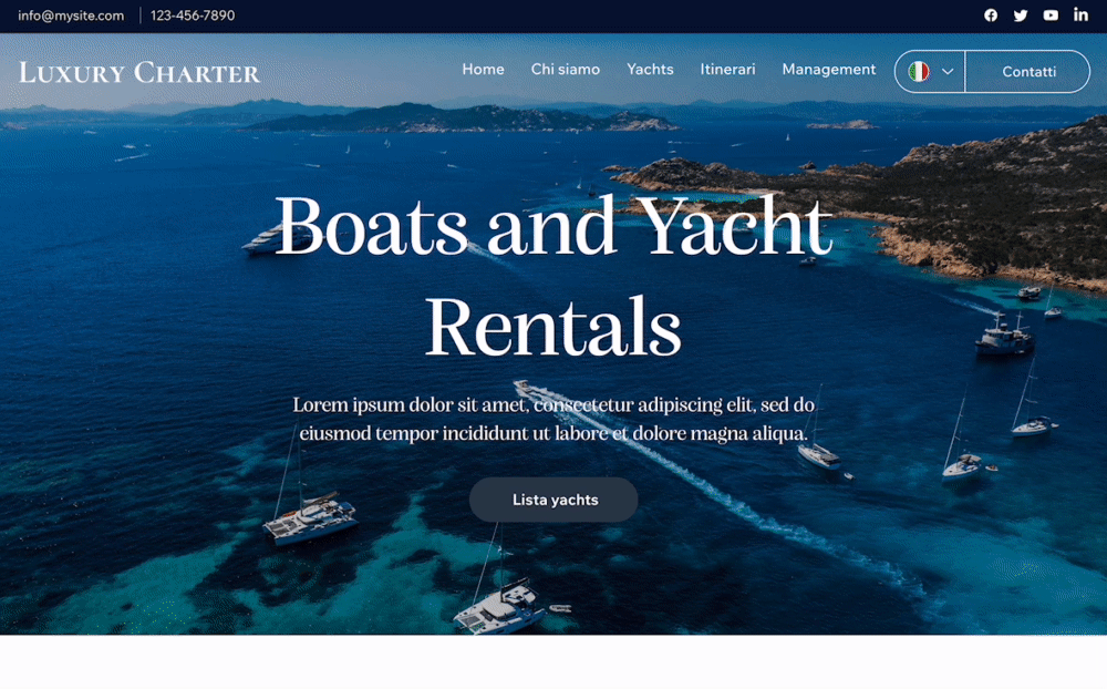 Luxury yacht home