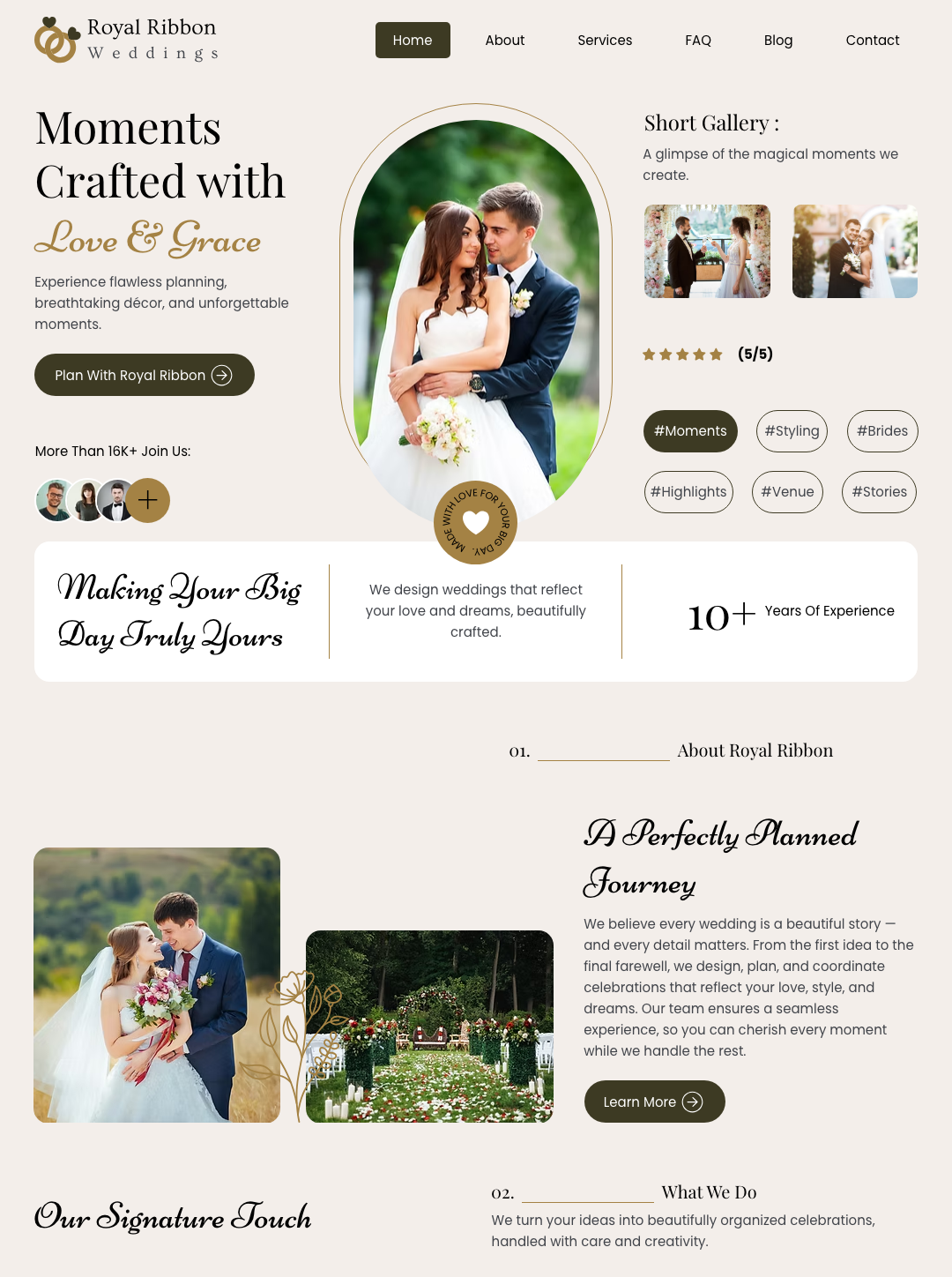 Royal Ribbon Wedding