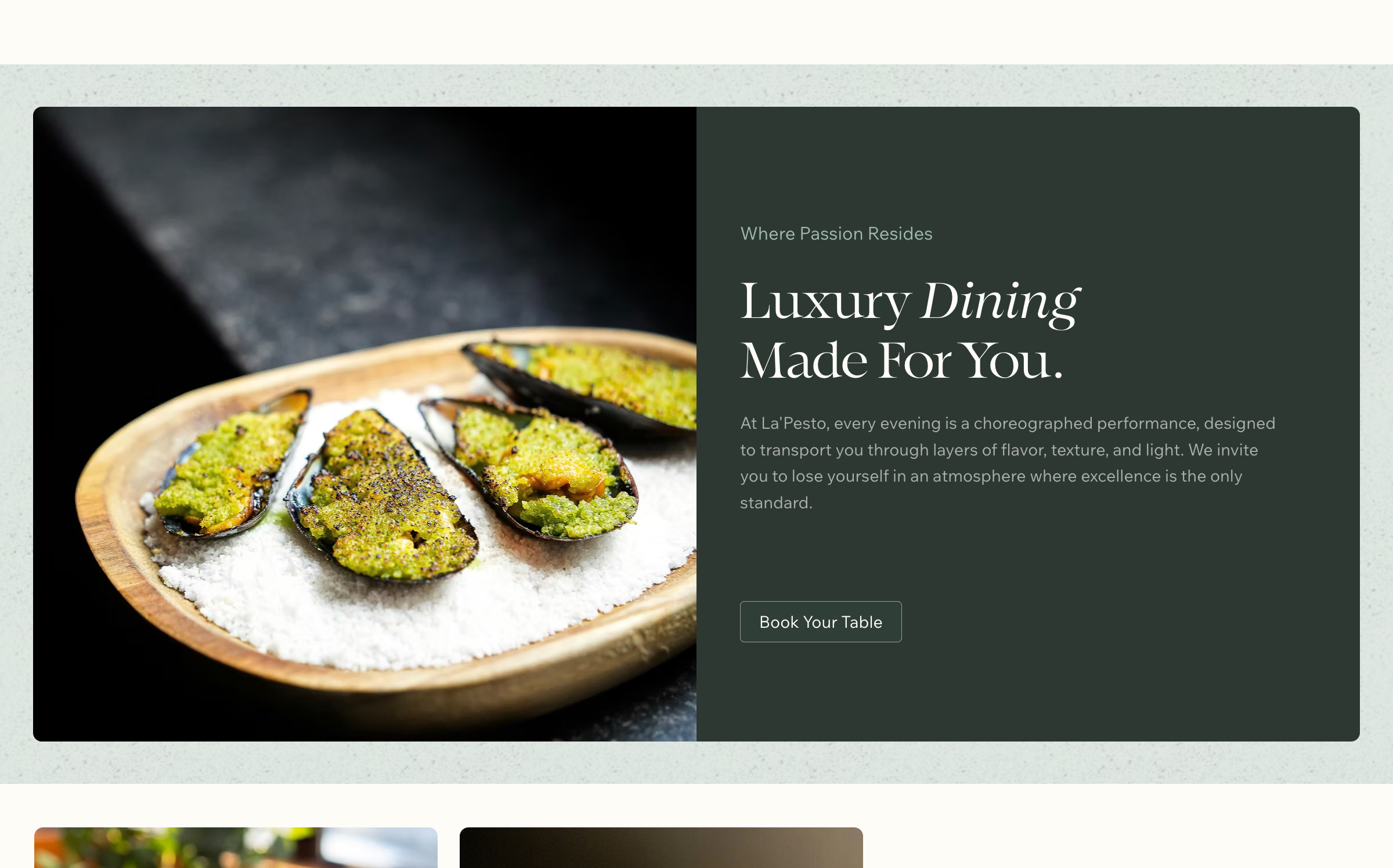 Luxury Dining
