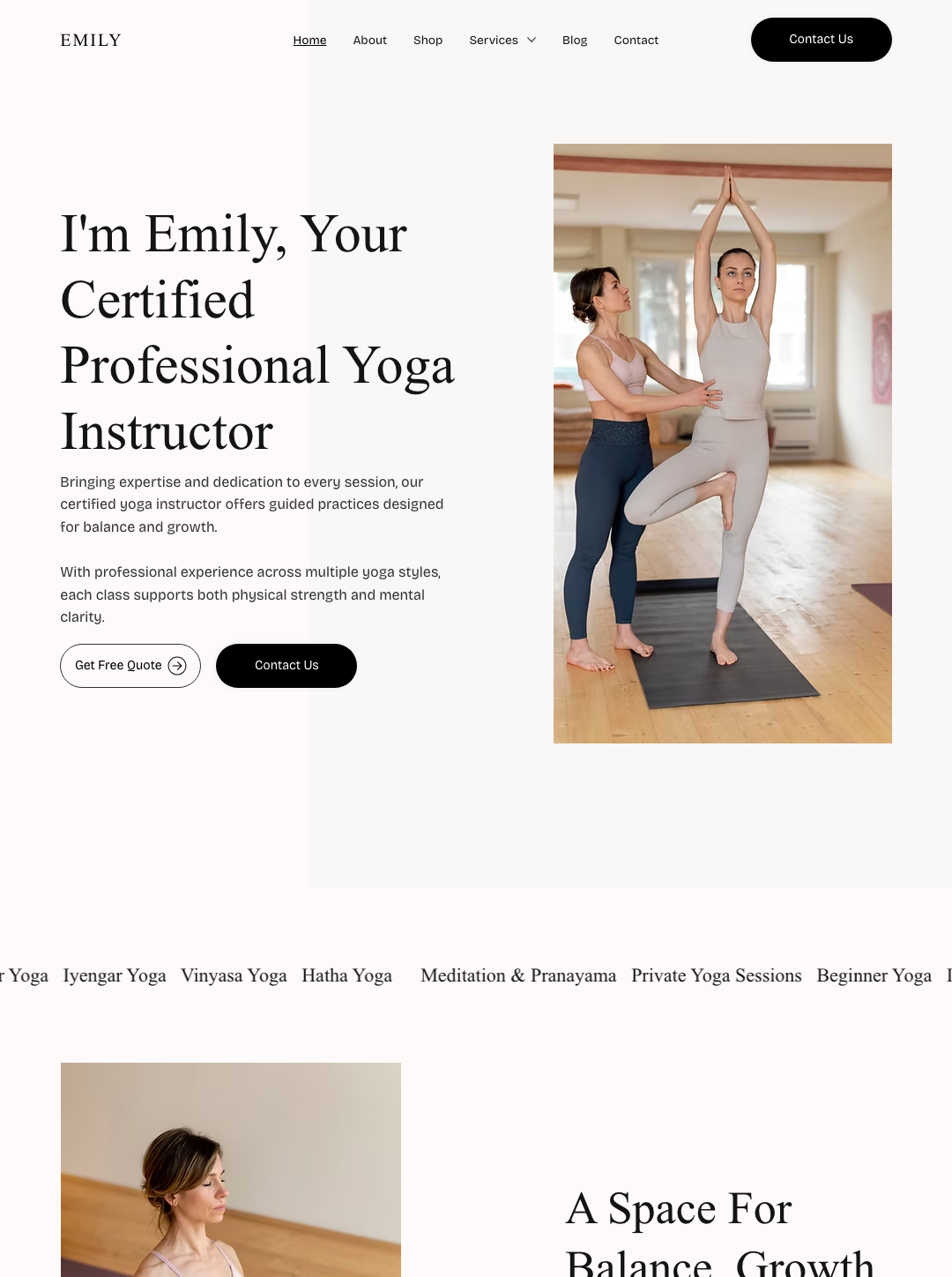Emily - Yoga Coach