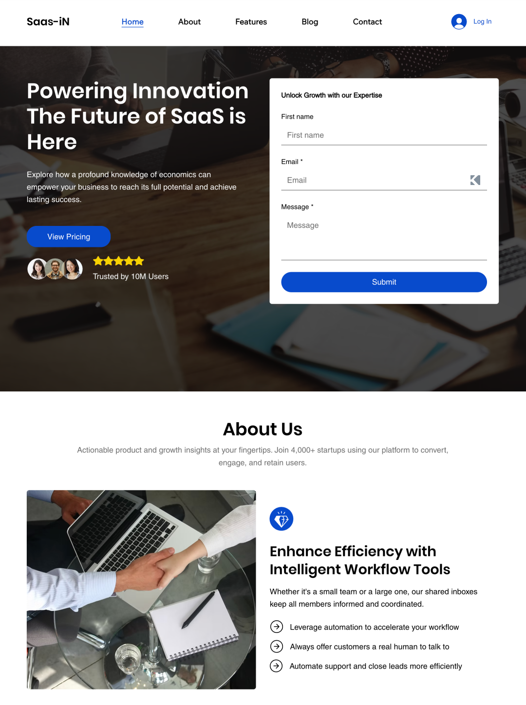 SaaS Landing Page