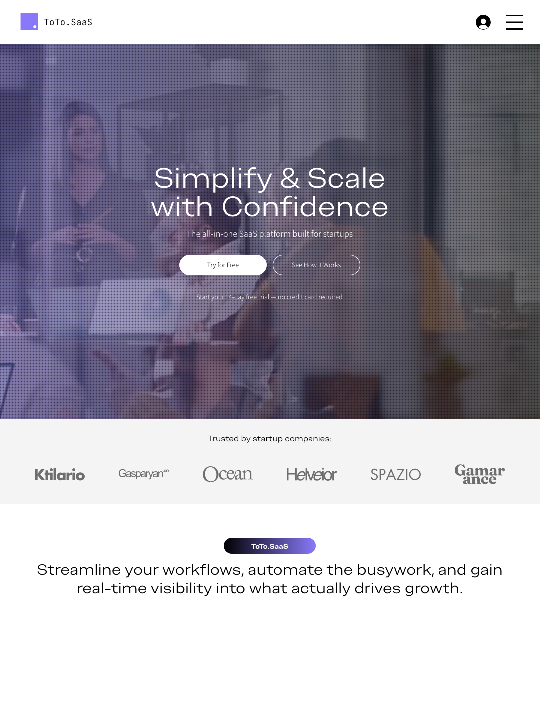 SaaS Startup ToTo