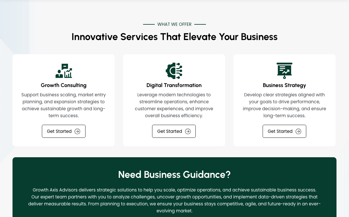 what we offer