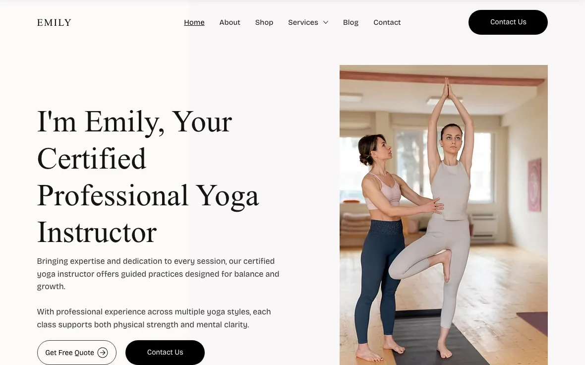 Emily - Yoga Coach