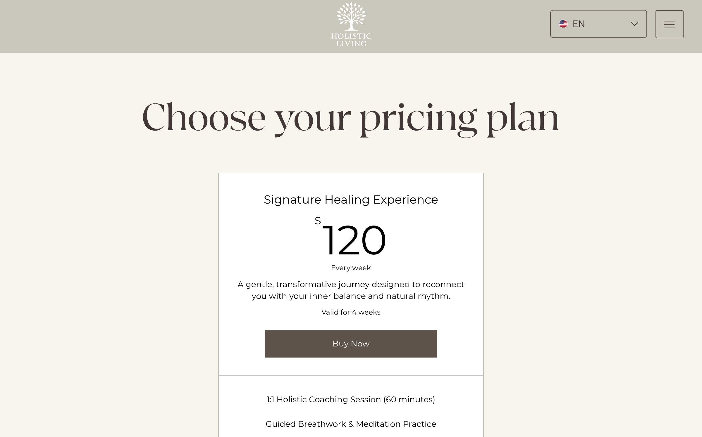 pricing plan
