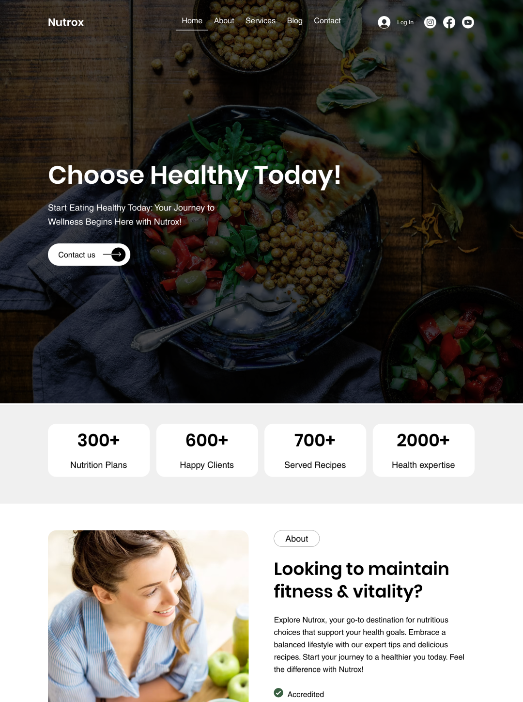 Nutritionist Website