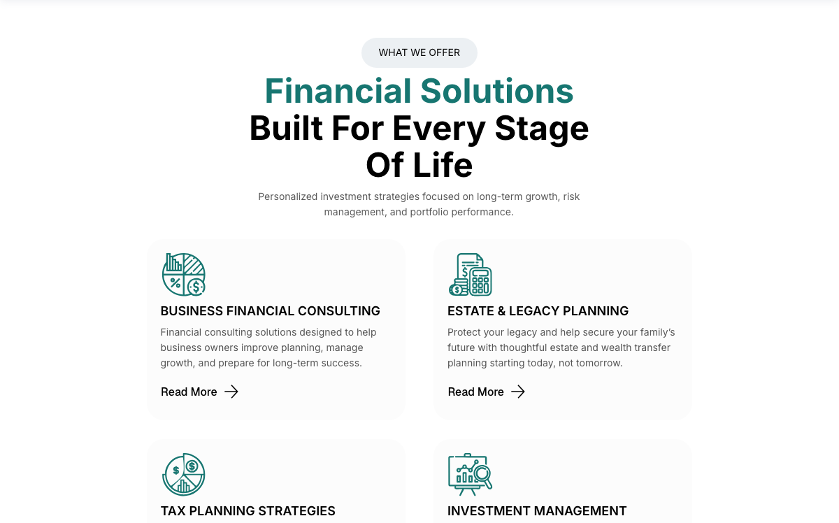 What We Offer