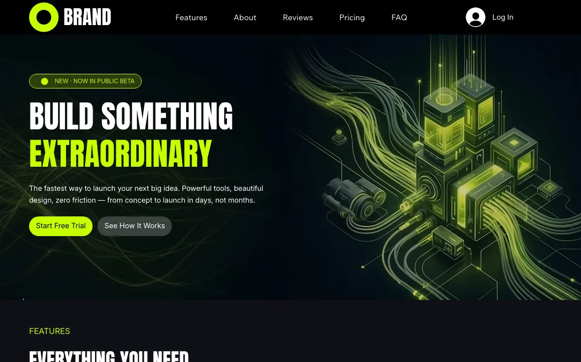 Brand Landing Page