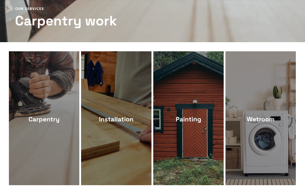 Carpentry work