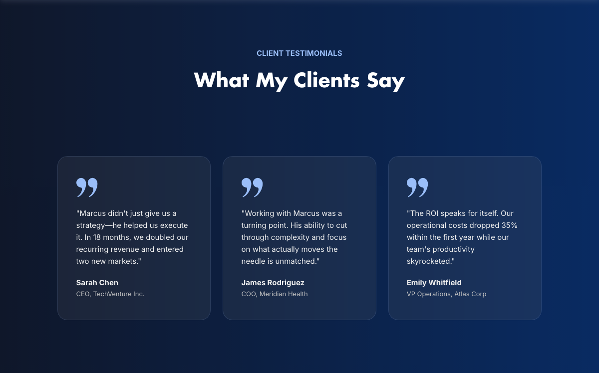 Testimonials