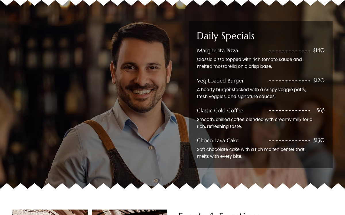 Daily Specials