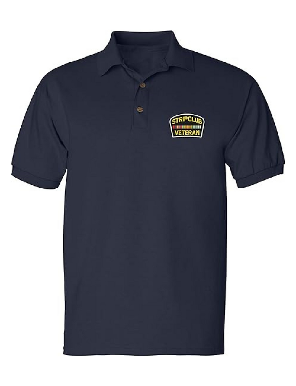 Stripclub Veteran Embroidered Men's Polo Tshirt