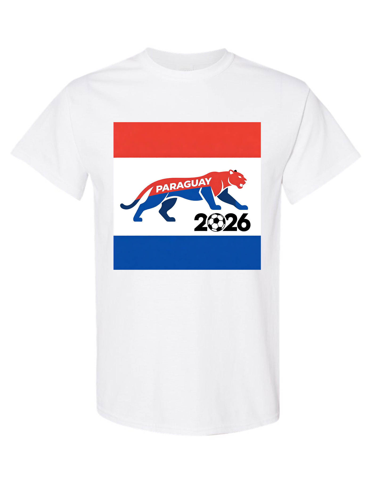Paraguay Soccer Men's T Shirt 2026 Animal Graphic Tee