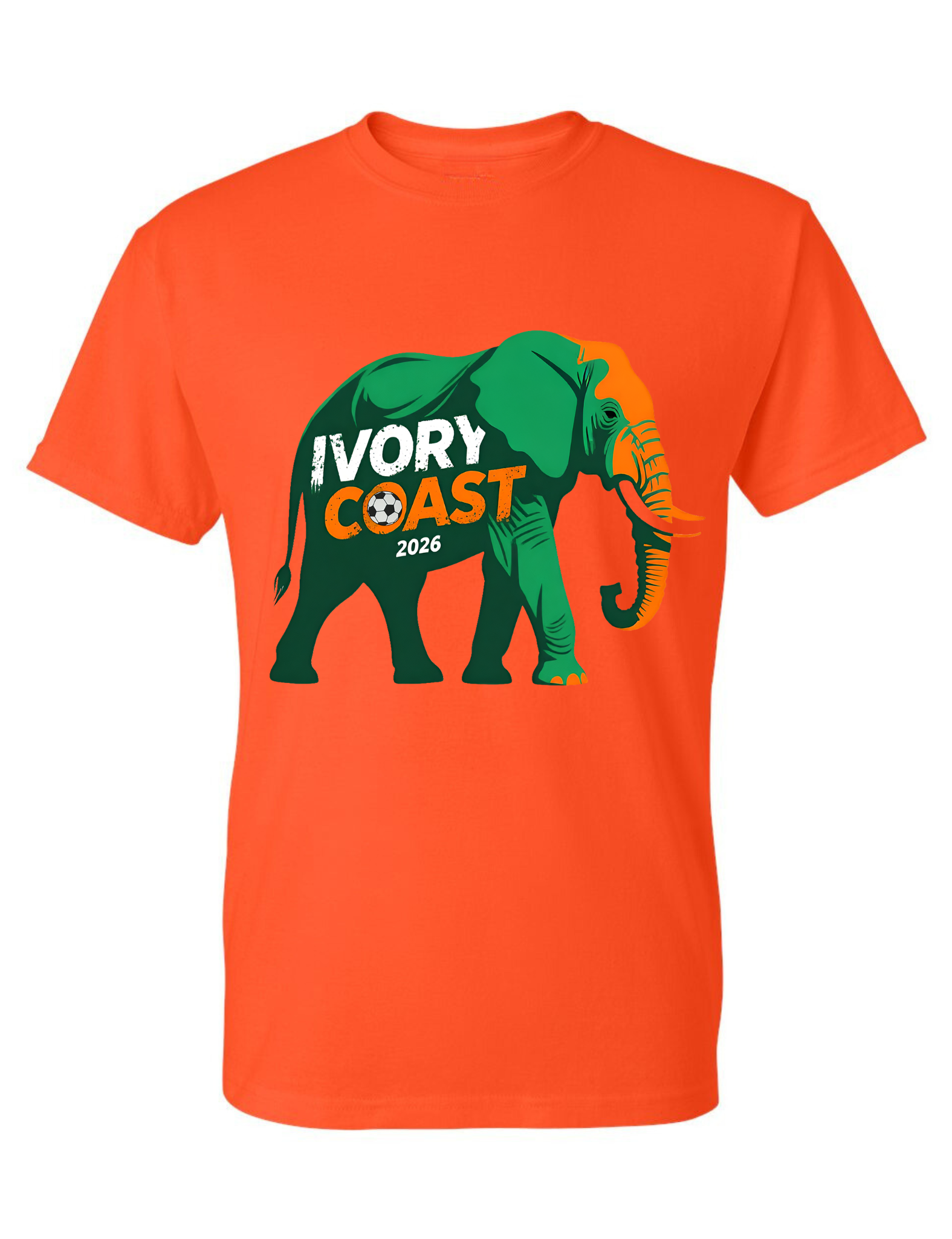 Ivory Coast Soccer Men's T Shirt 2026 Animal Graphic Tee