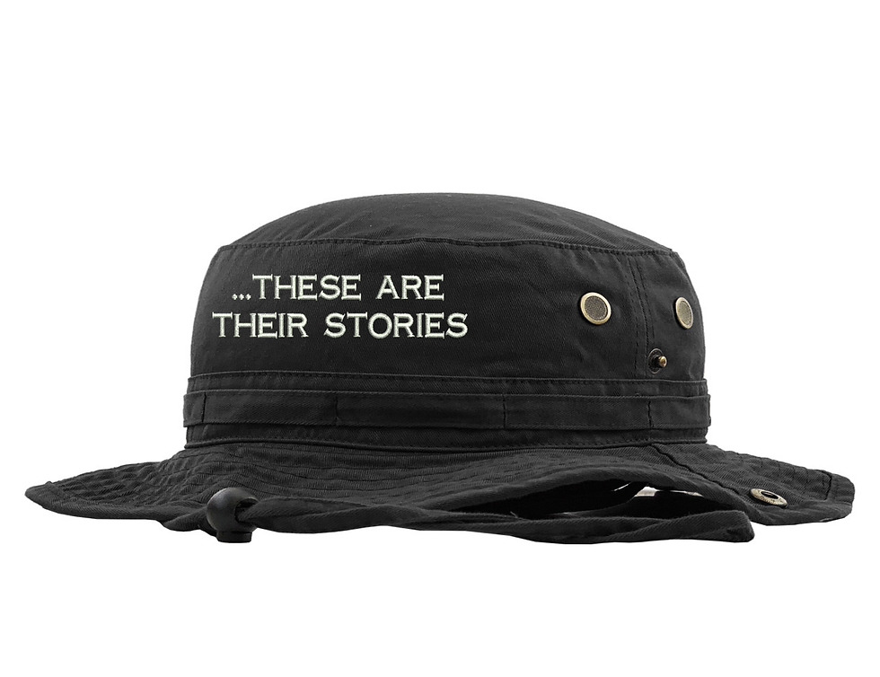 These Are Their Stories Hat Life Story Boonie Embroidered Summer Hat