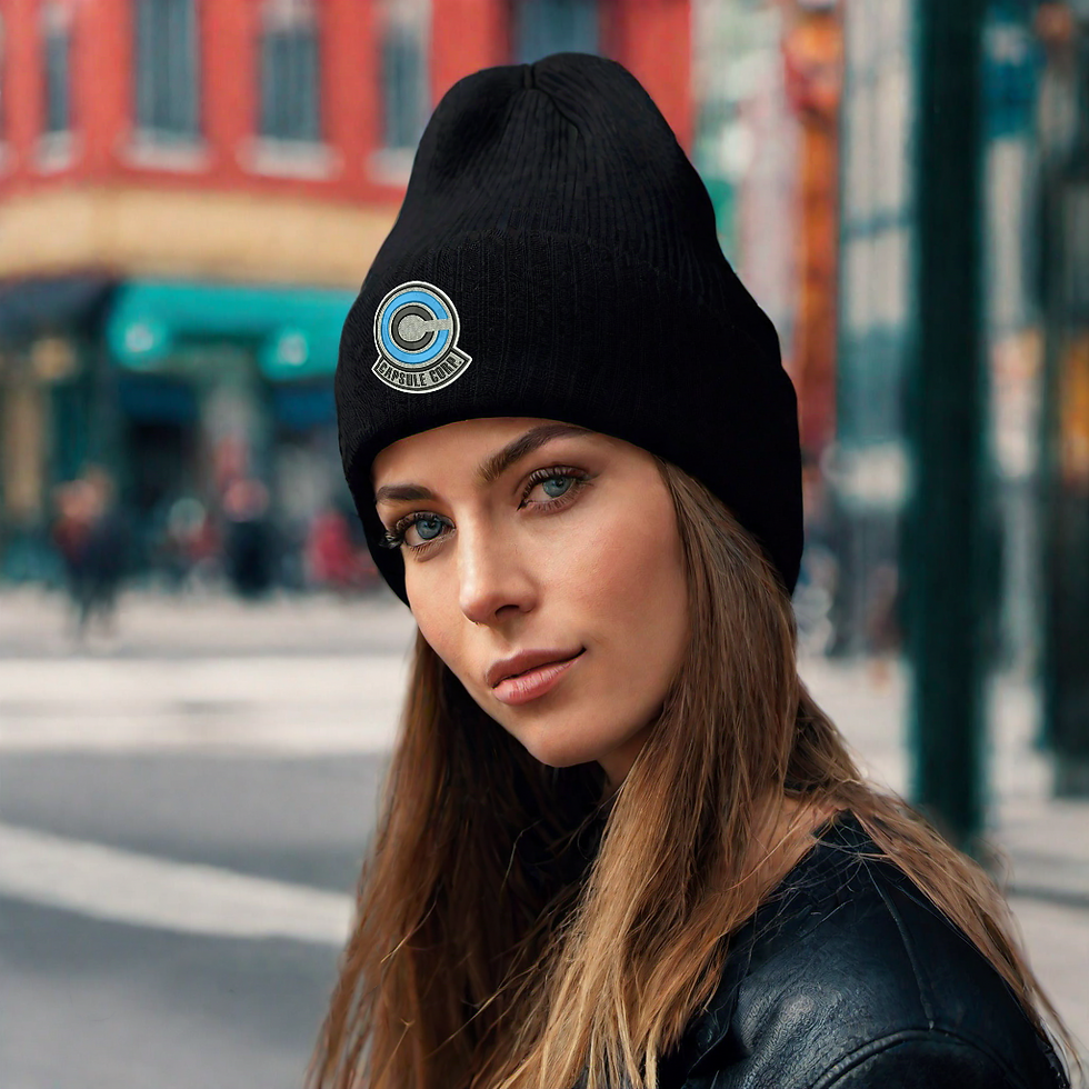 Capsule Corp Embroidered Beanie Warm Hat Winter Cap Adult Graphic Anime Hat