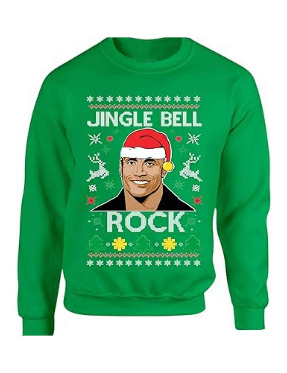 Adult Sweatshirt Jingle Bell Rock Trendy Ugly Christmas Holiday Party
