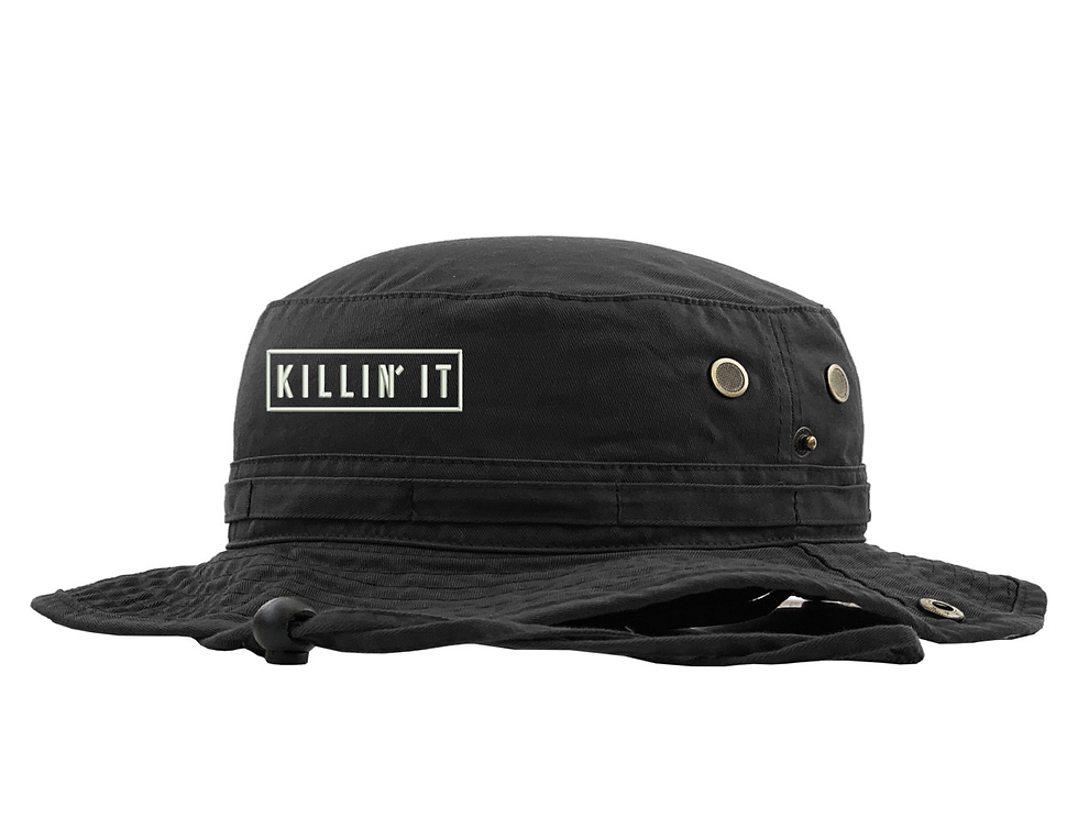 Killin It Hat Boonie Embroidered Funny Summer Sun Hat