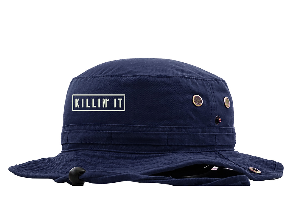 Killin It Hat Boonie Embroidered Funny Summer Sun Hat
