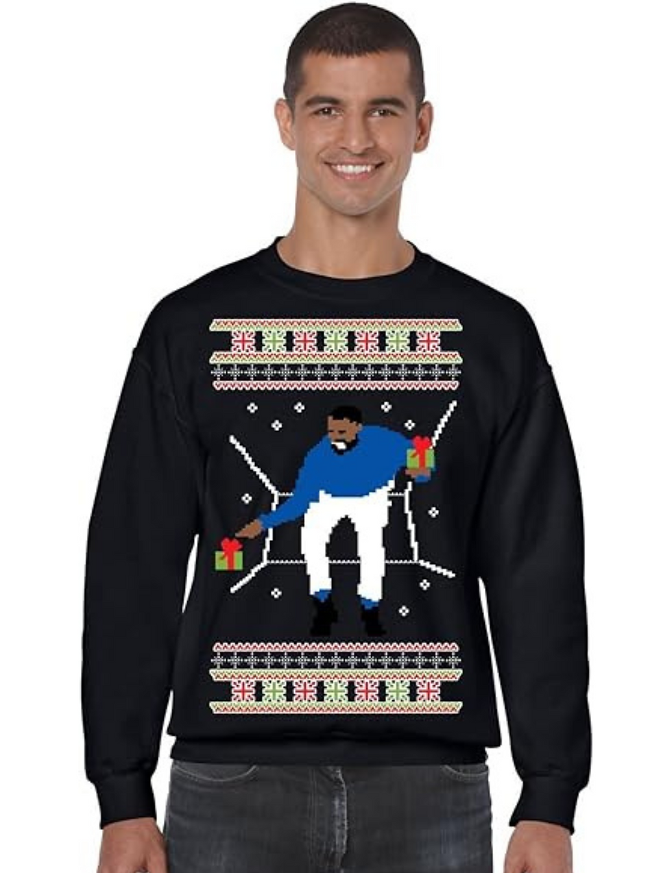 Men's Crewneck 1-800 Hotline Bling Ugly Christmas Sweater