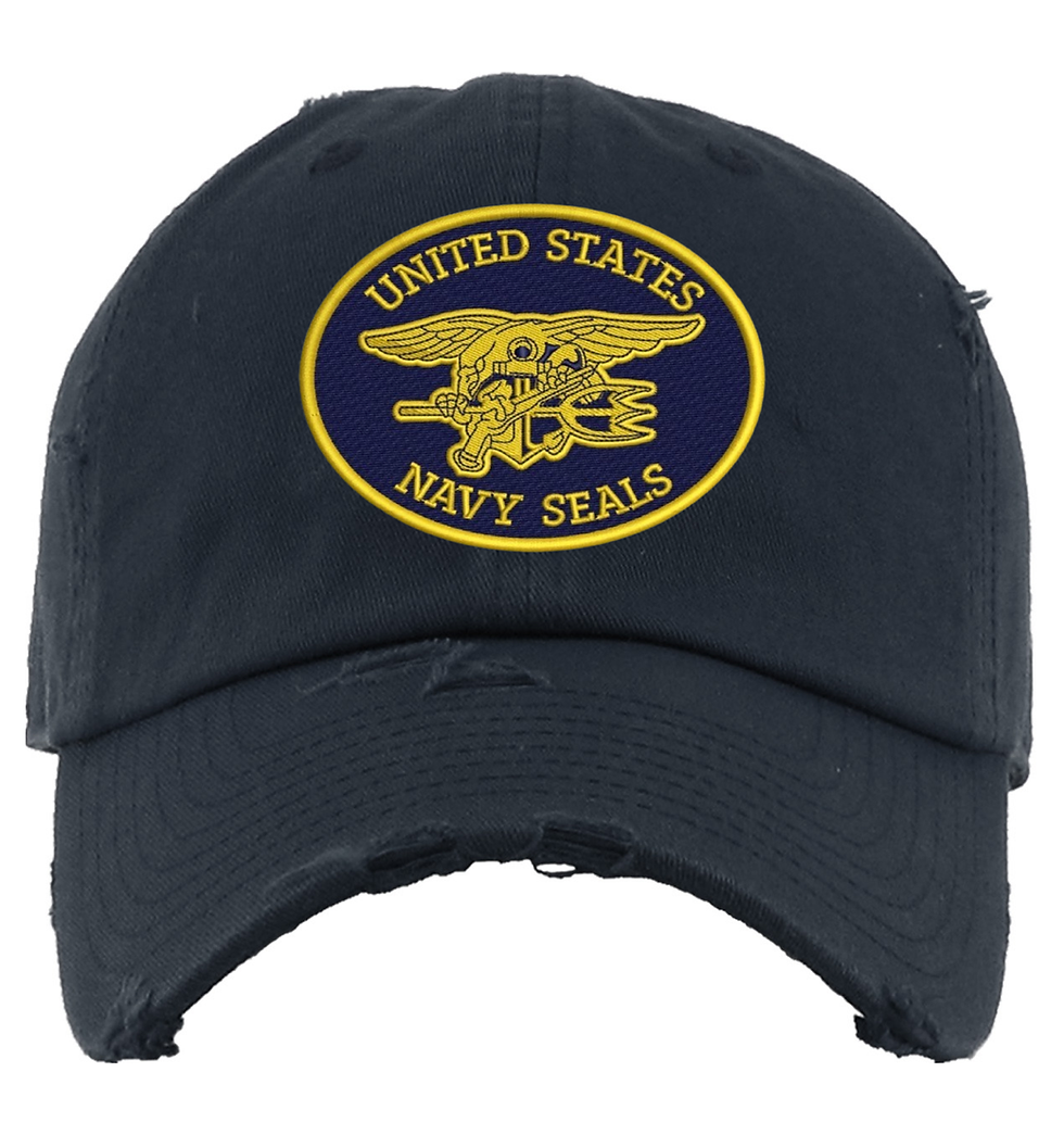 United States Navy Seals Hat Embroidered Dad Hat Distressed Cap