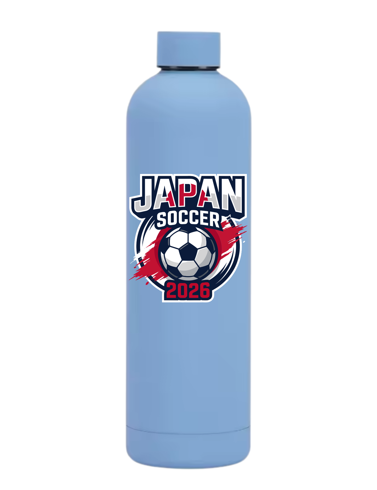 Japan Soccer Water Bottle Graphic 2026 Sport Insulated 17 oz. Wate