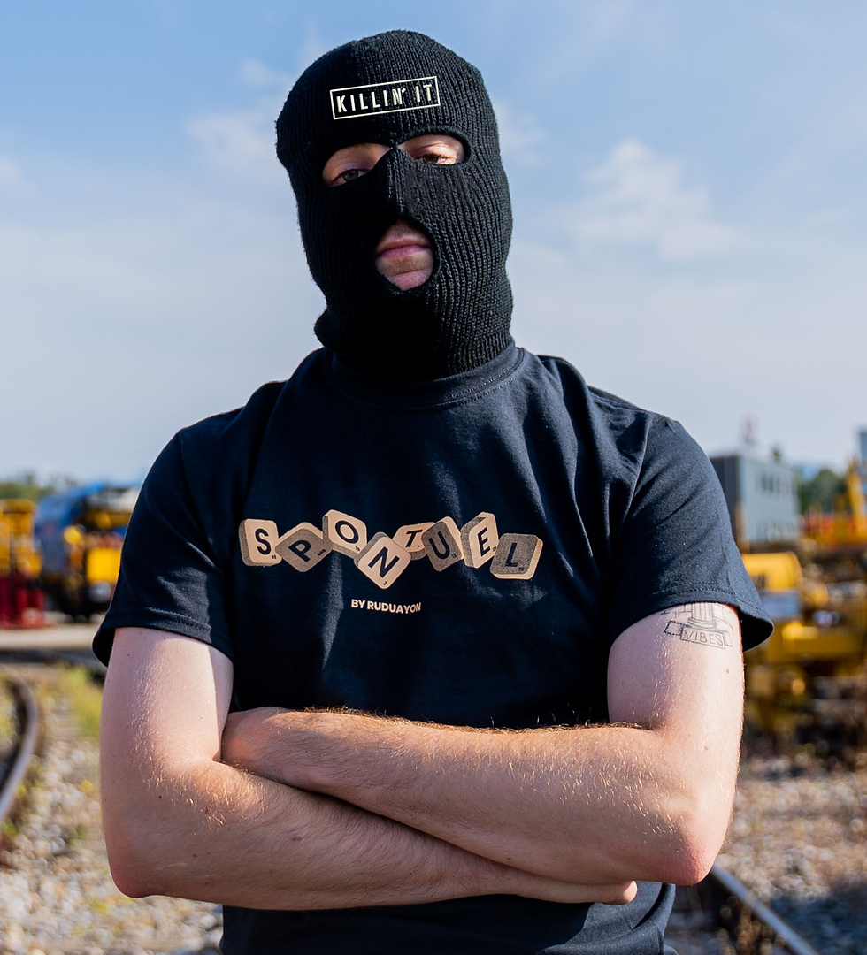 Killin' It Hat Funny Embroidered Three Hole Mask Knit Sport Balaclava