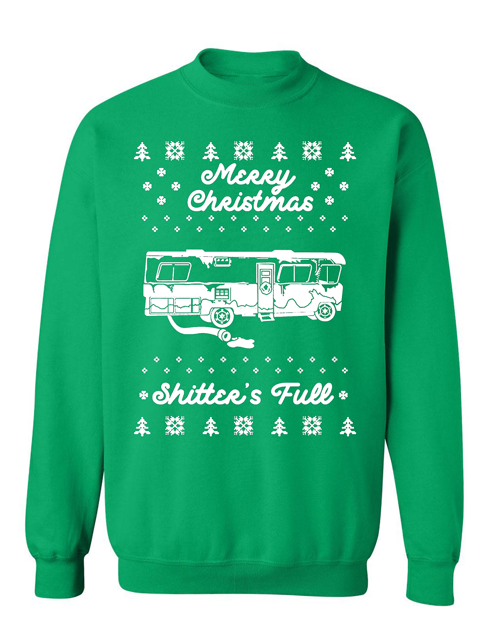 Adult Sweatshirt Merry Christmas Shitter's Full Ugly Sweater Funny Xmas Top
